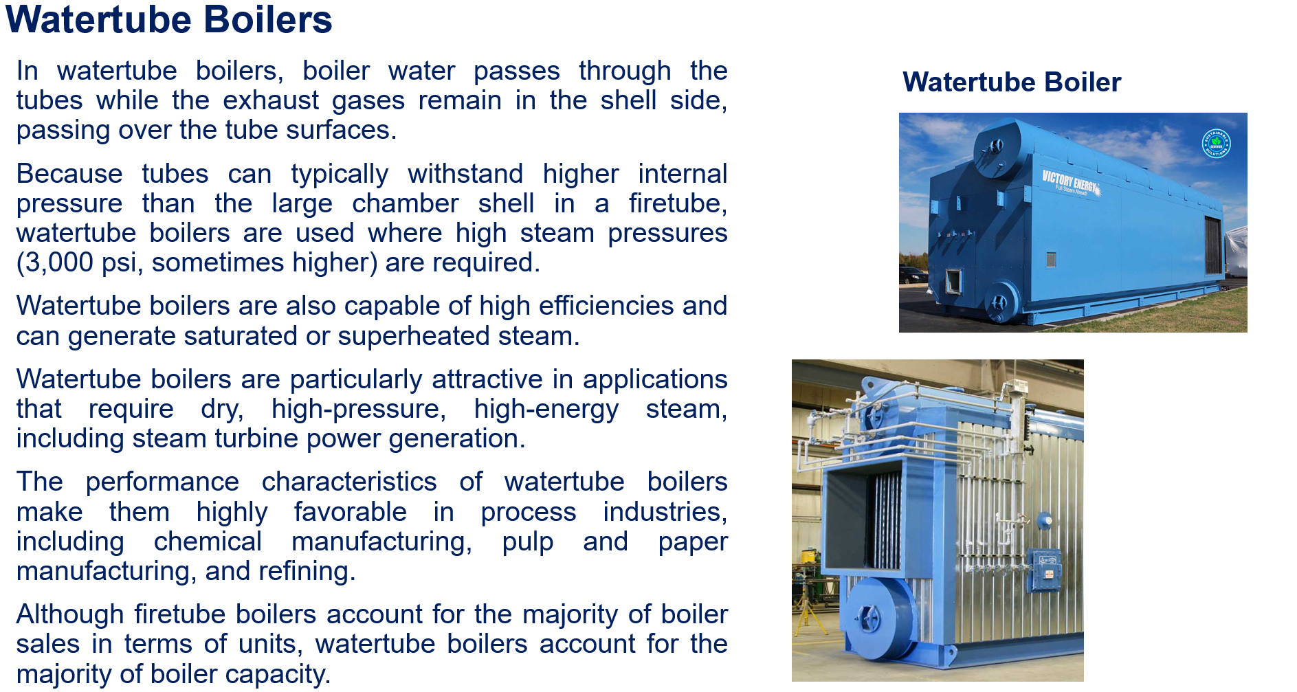 Basic types of Boilers